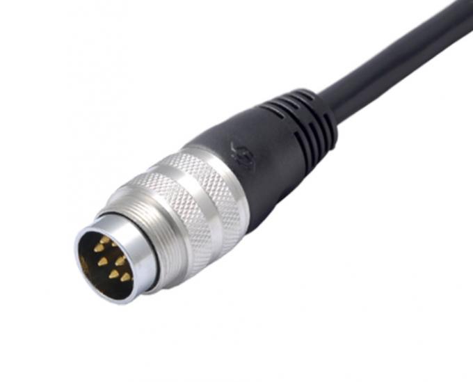 IP67 IP68 8 PIN M12 Circular Connector USB Type C Cable OTG Adapter