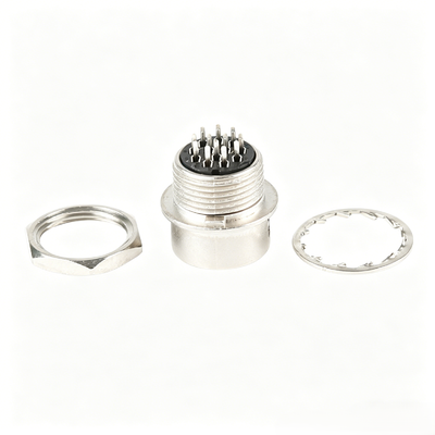 HR10A Series 12-Pin Circular Connector Male/Female Solder Type Receptacle for Industrial Cameras
