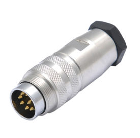 circular ip67 Anti Vibration Locking Screw Design M16 8pin Metal Sensor AISG Connector