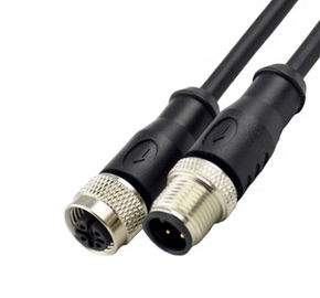 Automotive M12 Field Wireable Connector A Code 5Pin Straight Angle Circular