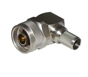 50ohm N Type Male Right Angle Crimp RF connector for LMR-400 Cable