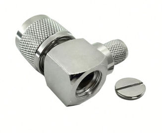 Angle Nickel Plated  N Type Male Right  Lmr400 Cable RF Connector