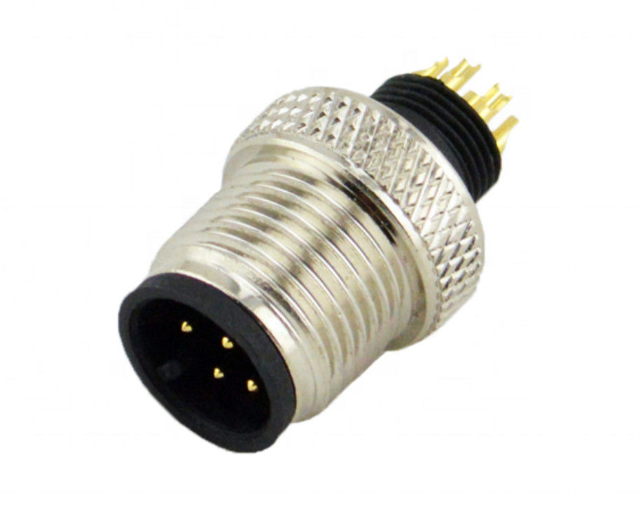 IP68 7 Pin Waterproof Panel Connector Circular For Data Signal Connection