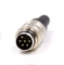 Straight Male Plug MINI DIN M16 Waterproof Connector 6 Pin 2 Pin Docking