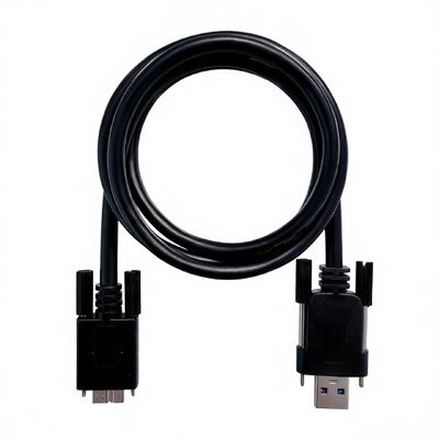 Industrial-Grade USB 3.0 Micro-B to Type-A High-Flex Vision Cable with Dual Screw Locks
