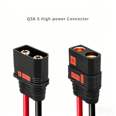 QS8-S UAV Power Cable Plug 12AWG Wire Gauge 110A Integrated High-Power Connectors