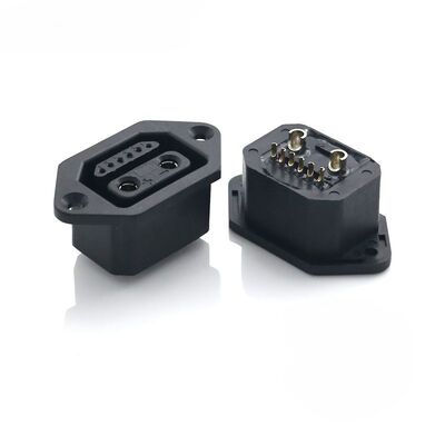 40A AC-2+6 Power Socket With 72V Withstand Voltage And 3000 Cycles Longer Lifespan