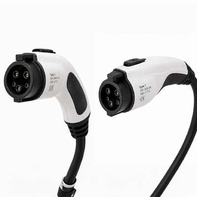 Factory Supply SAE J1772 Type 1 EV Charging Plug 32A 240V AC Connector for Electric Vehicle Charging