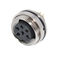 M / F Waterproof Moulding Solderness AISG Connector Male To Female M12 8pin