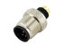 M12 Circular Male To Female Connector RJ45 4 / 8Pin A D X Code Right Angle