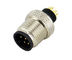 IP67 screw waterproof electrical panel mount socket M12 cable connector