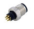 M8 Circular 2 3 4 5 Pin Cable Sensor Plug IP67 Straight Cable Plug Panel Front Mount Socket Connector