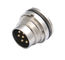DIN PIN M12 8 Pin 5 Pin Circular Waterproof Connector Crimp Press Solder Type