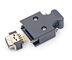MDR 26 Pin Waterproof Panel Mount Connector 3M Scsi Zinc Die Casting With Silver Surface