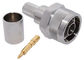 RF Connector, N-Type Straight Crimp Male for LMR-400, 50 Ohm