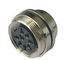 Female and male Nickel Plated waterproof M16 Multi Pin AISG Connector