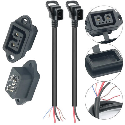 40A 500V Waterproof LEV Charging Connector 2+4 Pin Socket