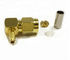 SMA Male Plug Rf Antenna Connector , RF Coaxial Adapter For RG174 Lmr100 Cable