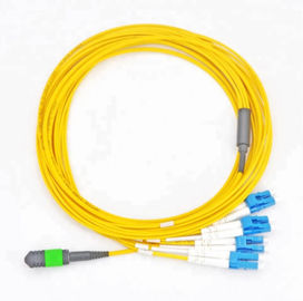 Optical Fiber MPO Patch Cord , 8F APC(F)-LC/UPC SM 3M Fiber Optic Patch Cord