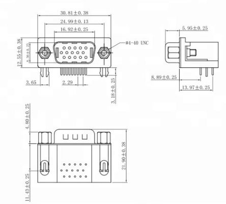 15 Pin D Sub Connector