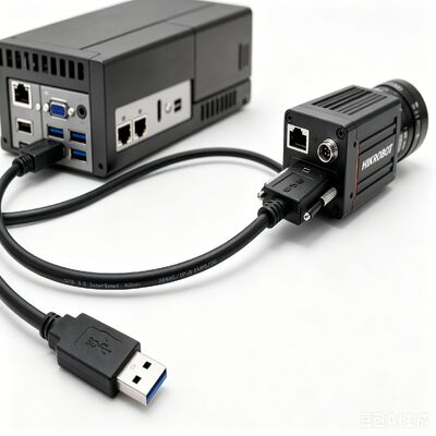 Industrial-Grade USB 3.0 Micro-B to Type-A High-Flex Vision Cable with Dual Screw Locks
