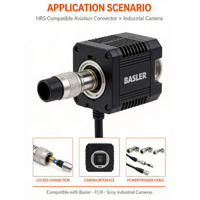 Hirose HR10A Compatible 4/6/12 Pin Industrial Camera Connector