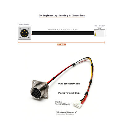 AISG F to SMH200 5Pin Sensor Trigger Cable 210mm for Camera