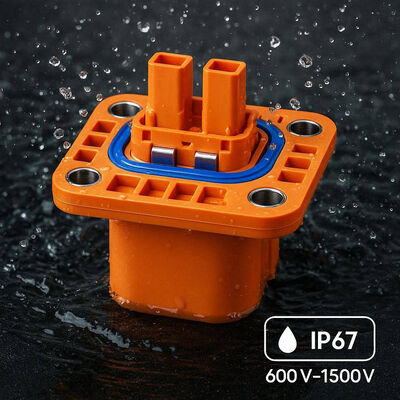 2 Pin HV Small Current Connector EV Waterproof Straight Plug