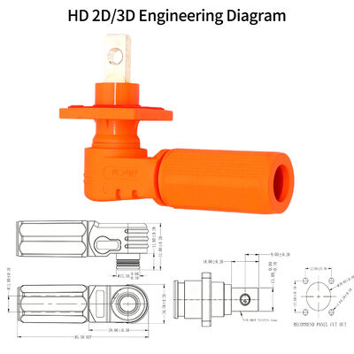 200A Single Core Energy Storage Connector Plug and Socket for ESS and EVs