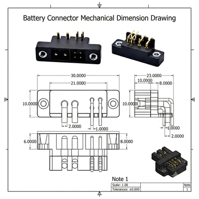 40A Lithium Battery Discharge Plug Connector Xiaomi 2.4 Series
