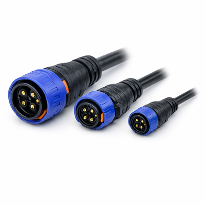 M25 IP67 Waterproof 50A EV Charging Connector for E-Scooter & Motorcycle