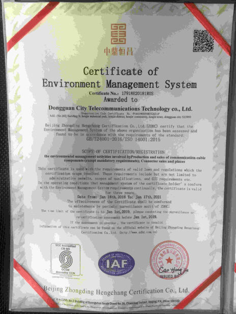 China Dongguan RitianLink Technology Co., Ltd. certification
