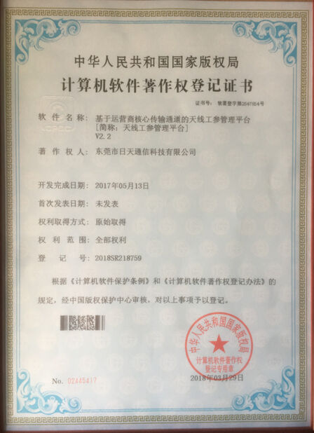 China Dongguan RitianLink Technology Co., Ltd. certification